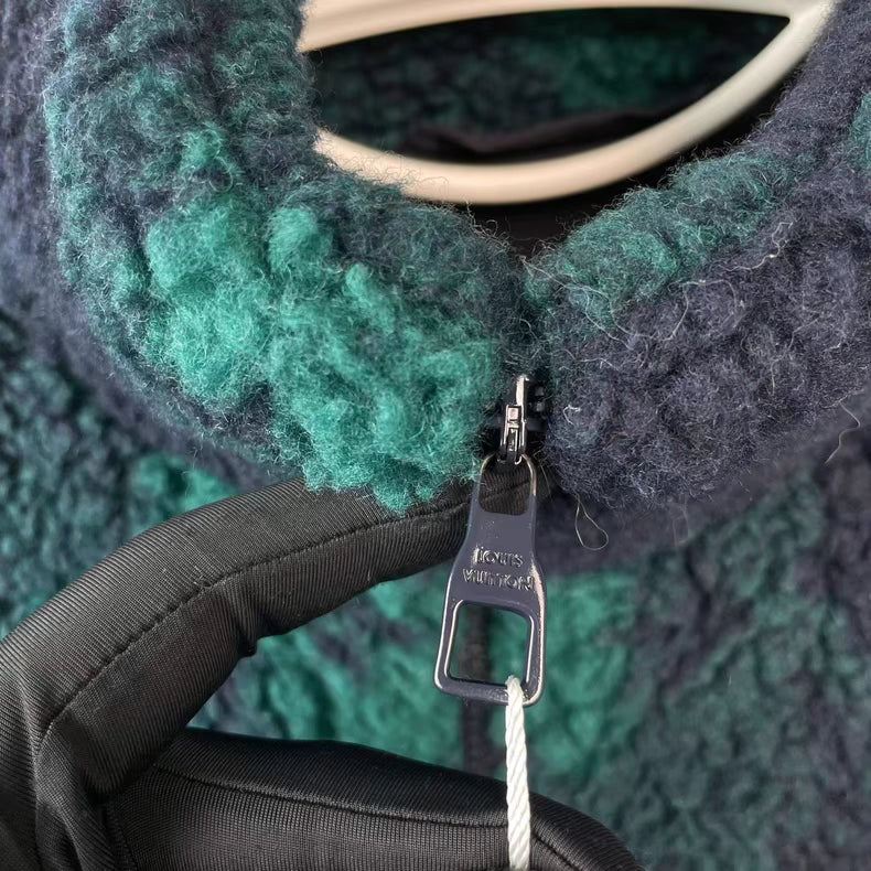 Louis Vuitton Dark Green Monogram Teddy Jacket Size M
