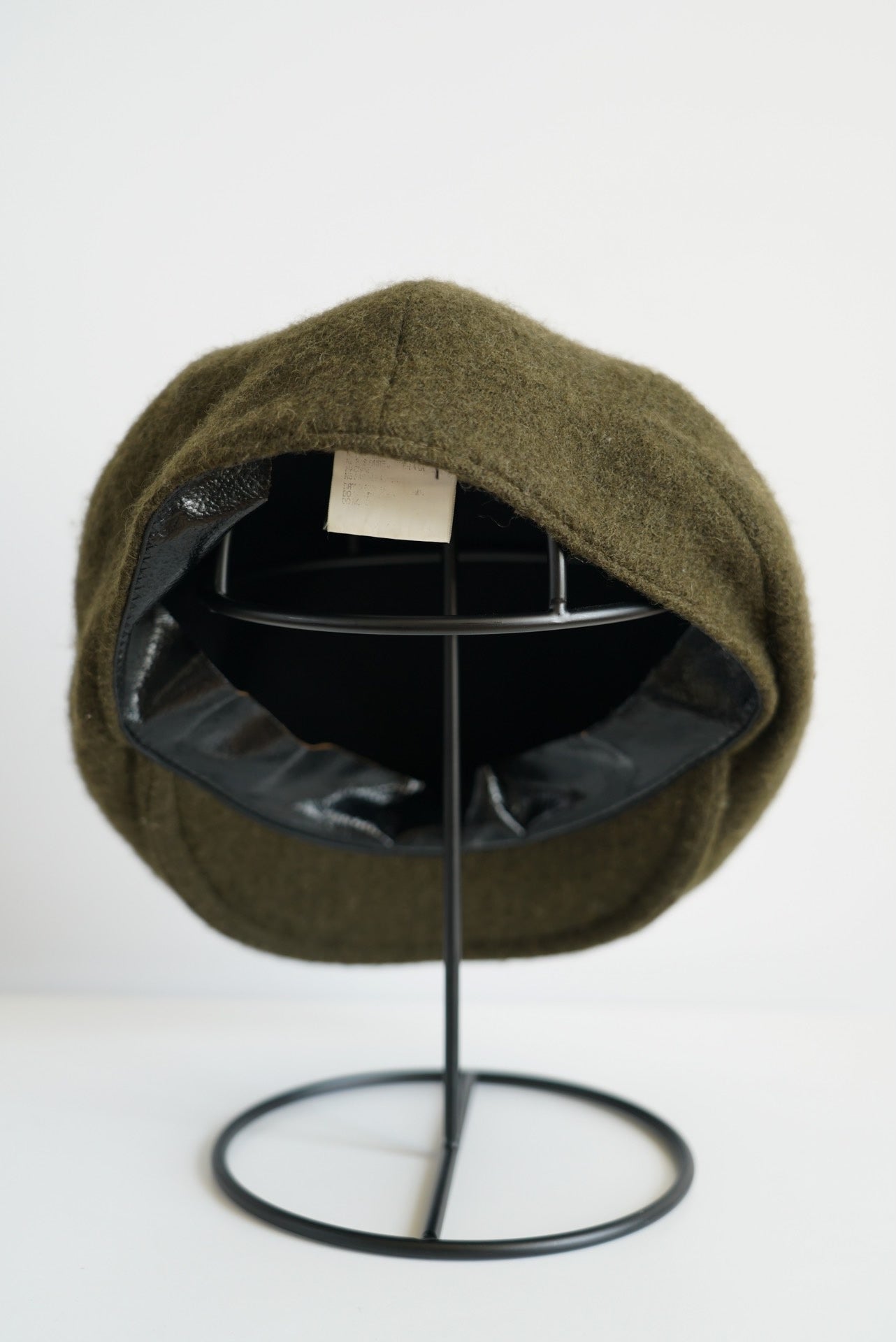 army green wool beret by Yohji Yamamoto