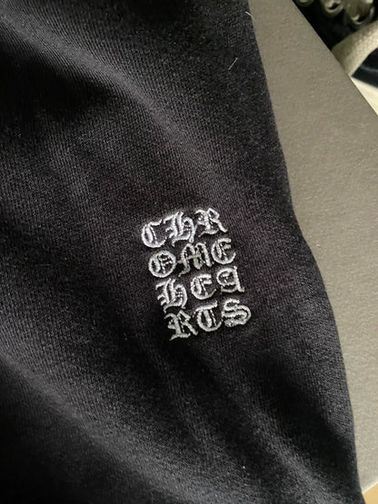 Chrome Hearts Black Logo Embroidered Shorts