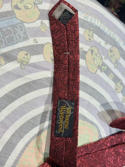 Vivienne Westwood Cherry Red Saturn Tie