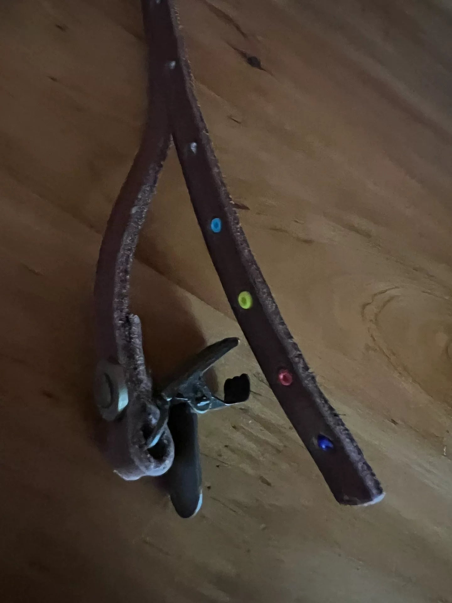 leather adjustable strap with brass hardware