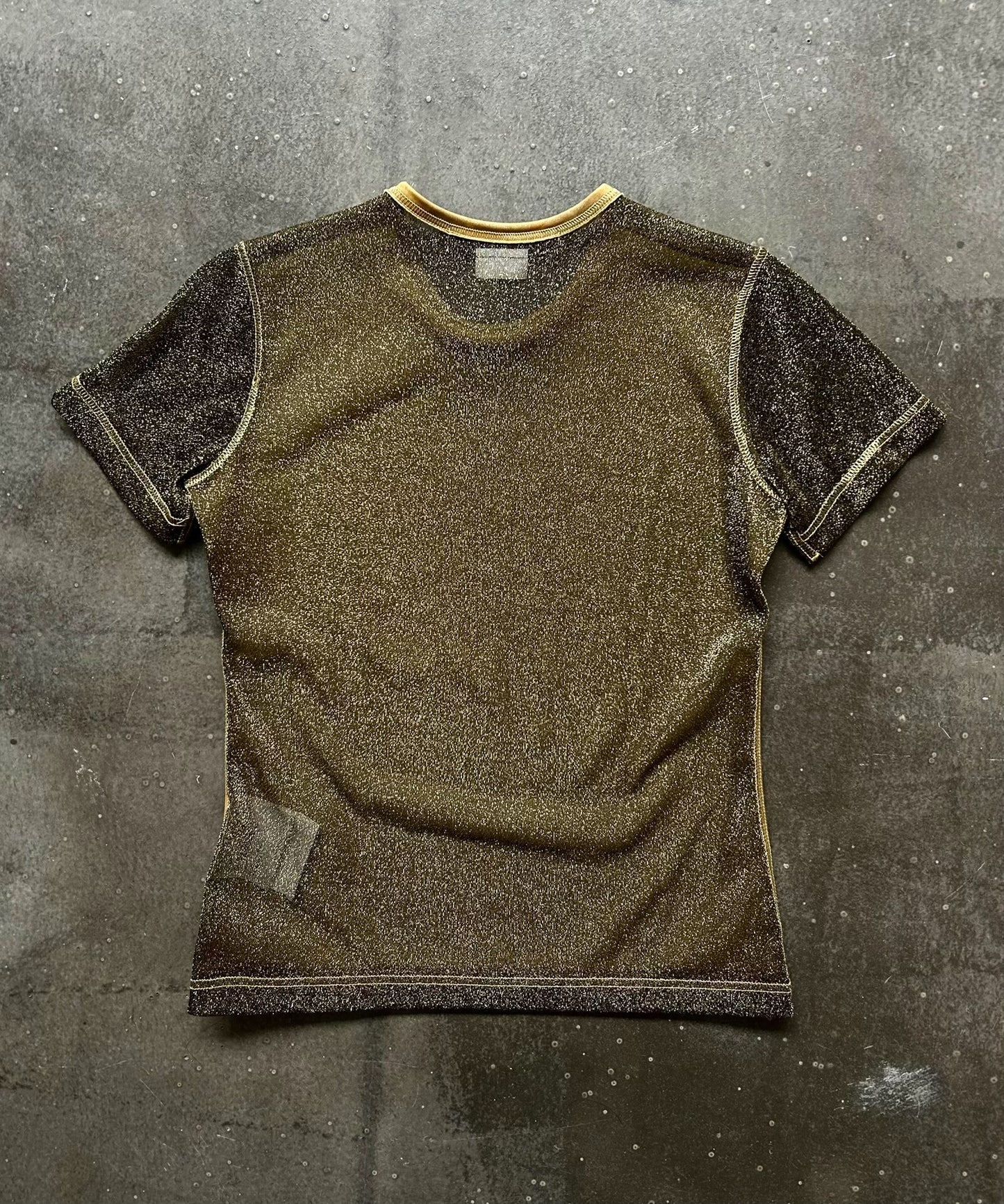 junya watanabe metal fabric short sleeve shirt