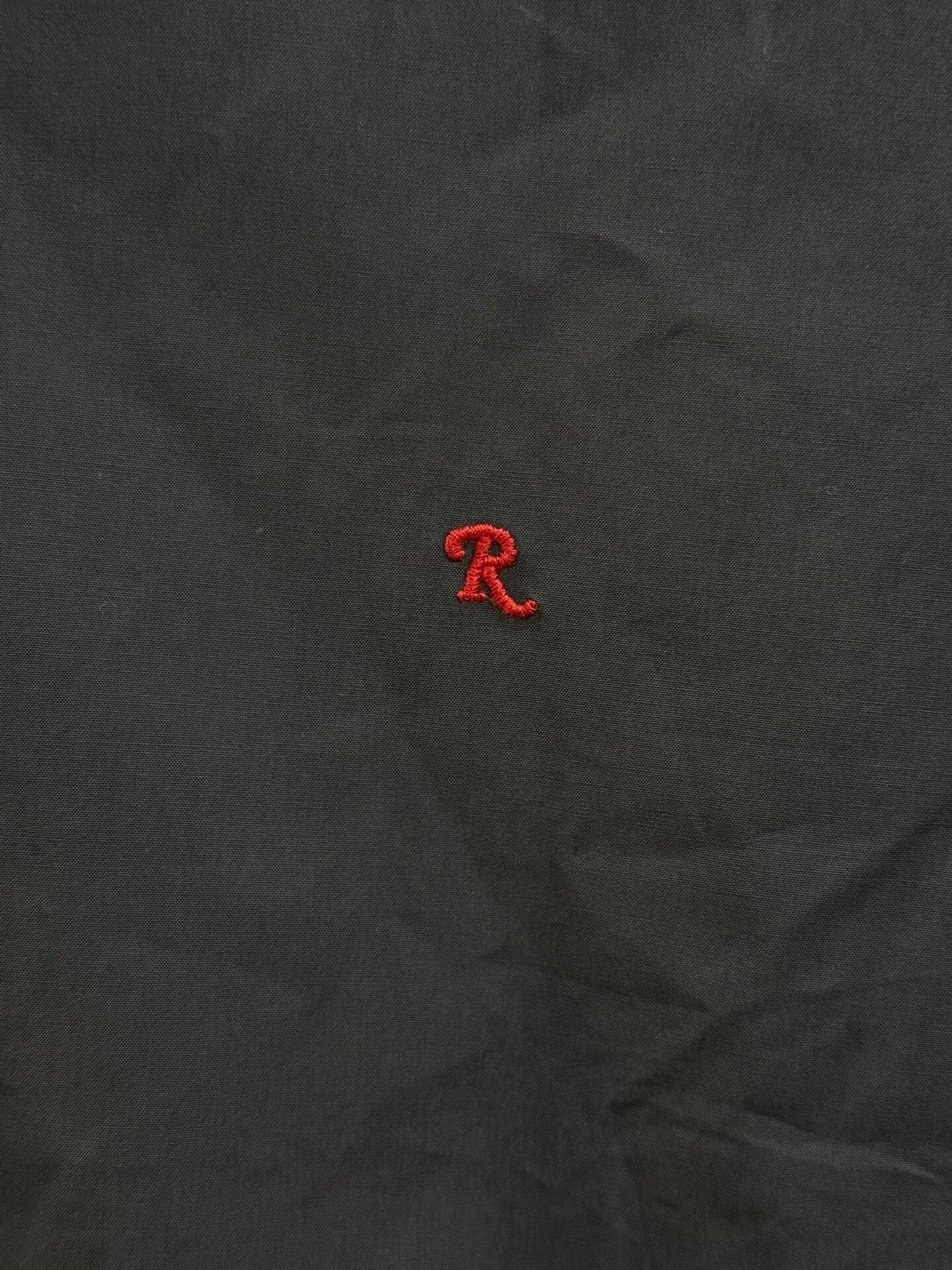 raf simons embroidered jacket with water wash