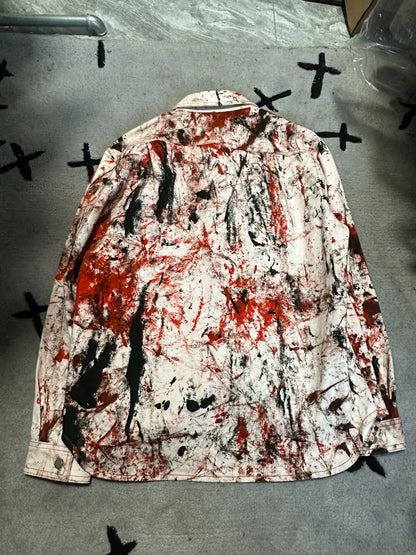 sterling ruby raf simons paint splatter shirt