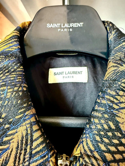 saint laurent palm tree embroidered jacket