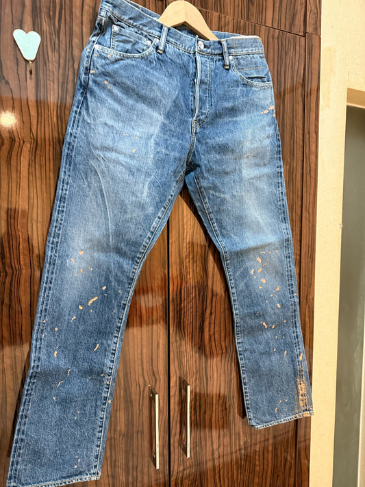 visvim 25SS 11 Dry Blue Paint Jeans