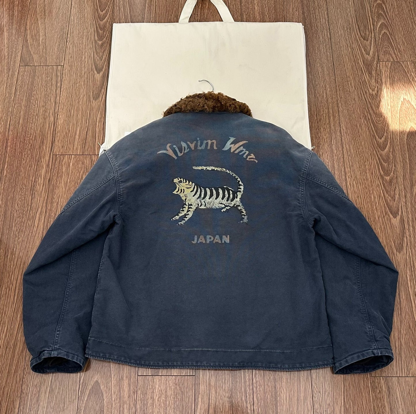 visvim purser deck jacket with wool collar