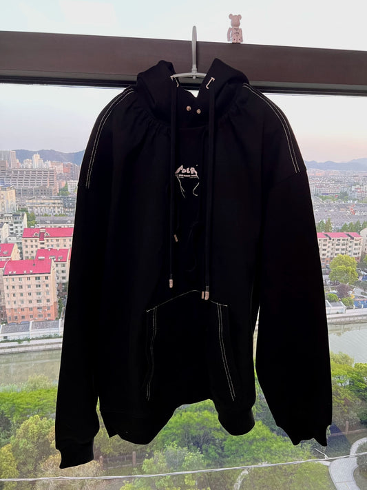 ader error black hoodie size 2