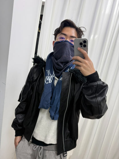 undercover vintage tee remake with scarf design