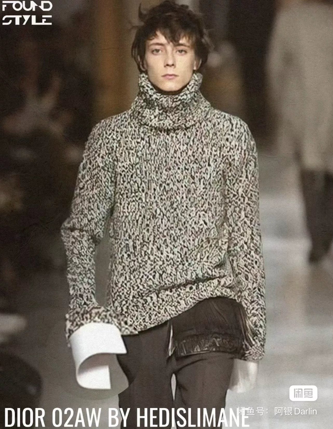 saint laurent high-neck wool sweater