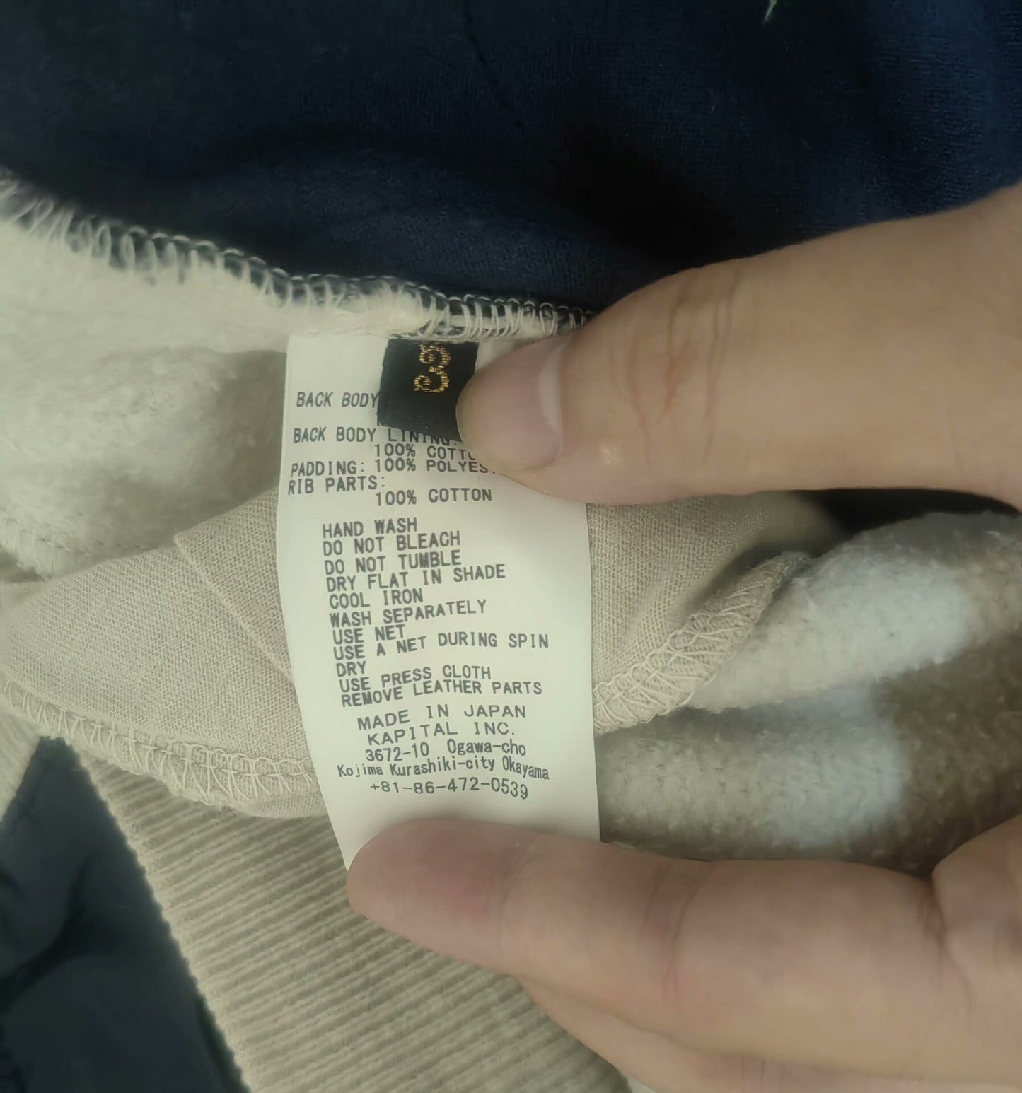 kapital bandana big sweatshirt in black