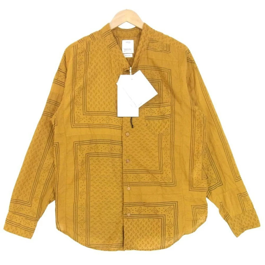 VISVIM Mustard Paisley Pattern Shirt