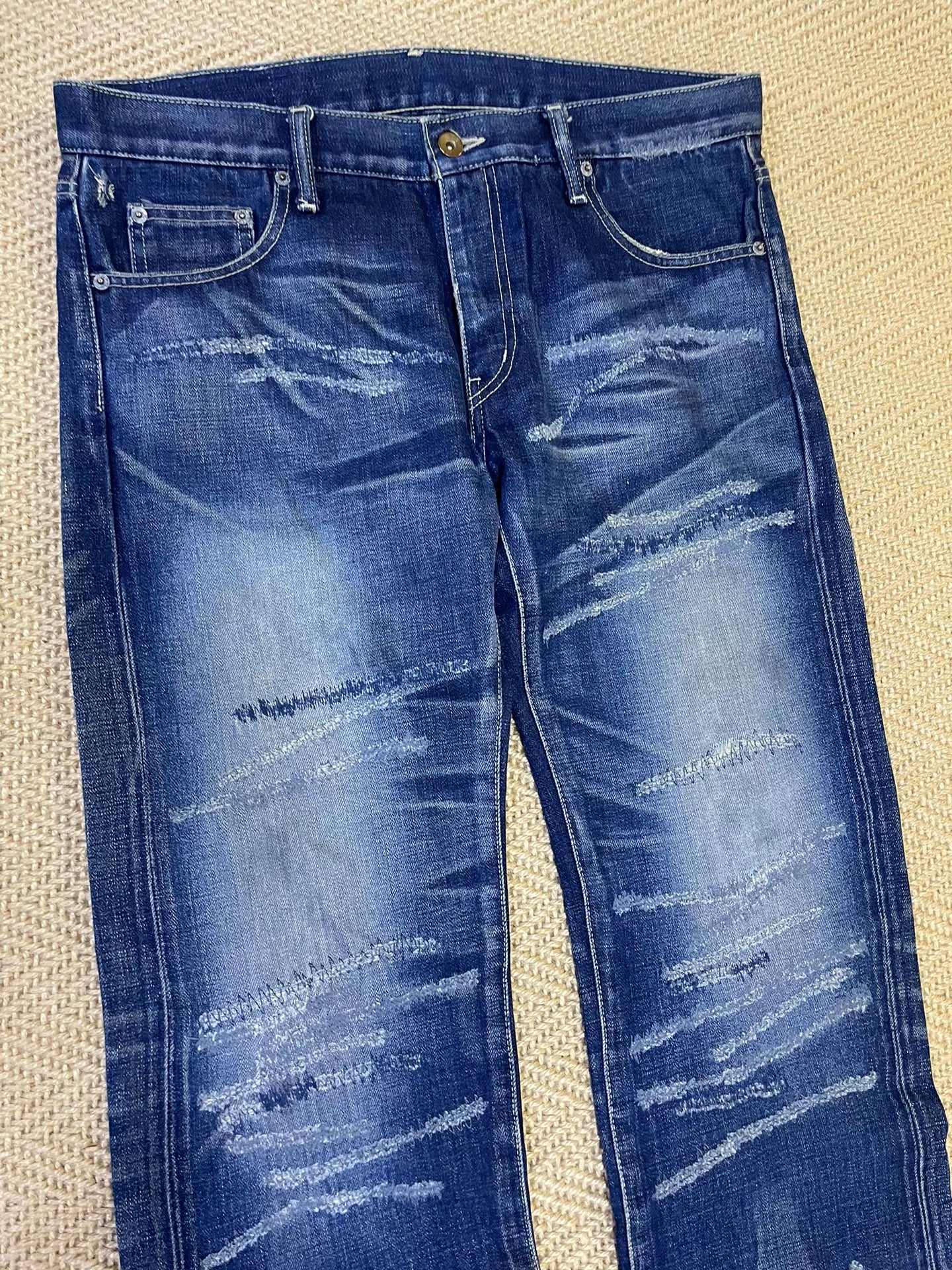 vintage neighborhood distressed denim pants