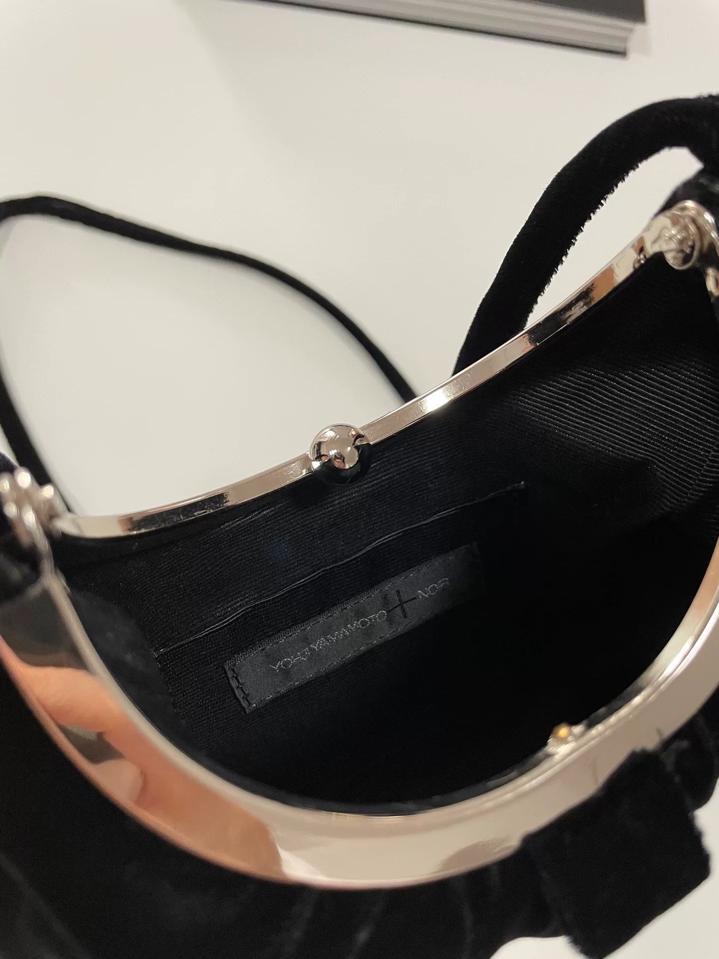 Yohji Yamamoto Noir Velvet Crossbody Bag