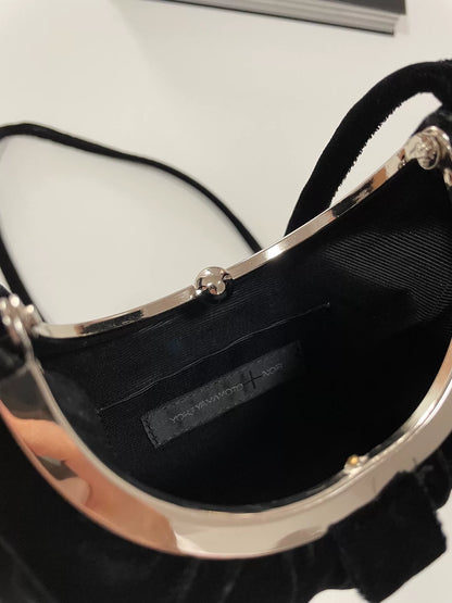 Yohji Yamamoto Noir Velvet Crossbody Bag