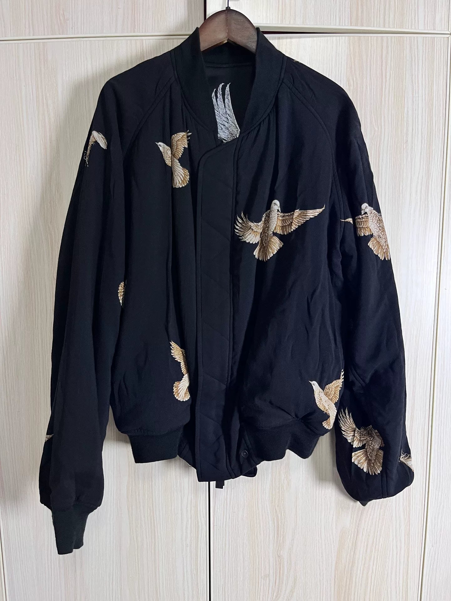 Yohji Yamamoto Silk Jacket Wing Design