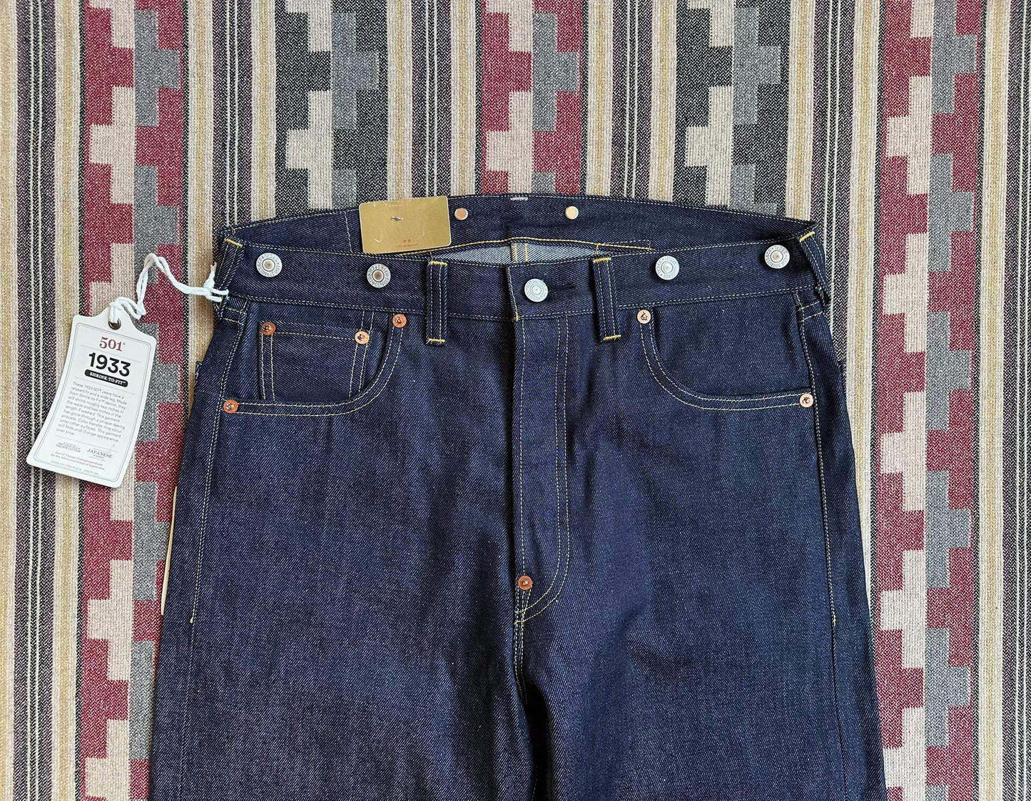 levi's lvc 1933 501xx selvage denim jeans