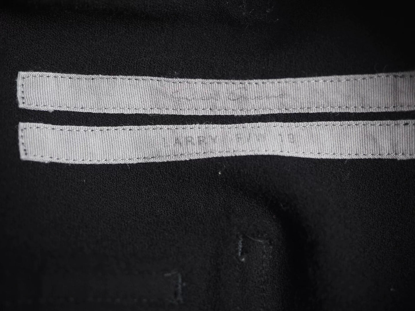 black wool cotton blend cropped pants