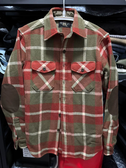wool plaid shirt for fall and winter