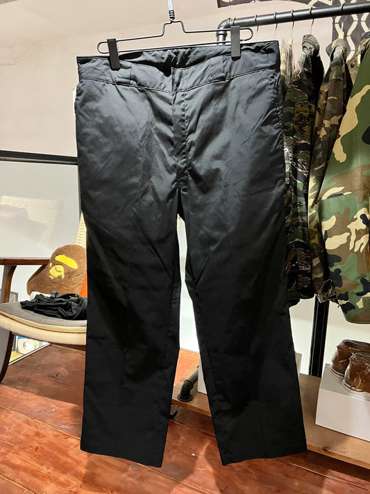 black loose-fit casual pants for men