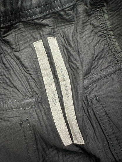 Rick Owens Distressed Leather Shorts