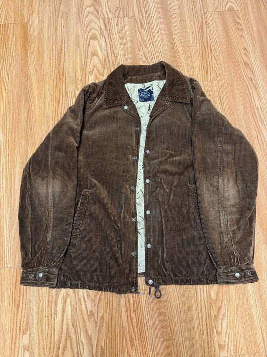 visvim brown corduroy coach jacket size 2