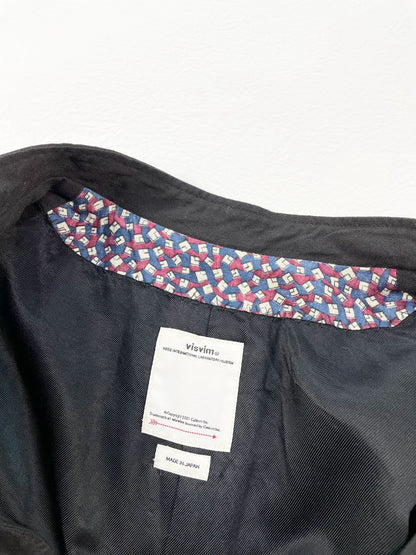 visvim blackbird coat n.d mud-dyed jacket