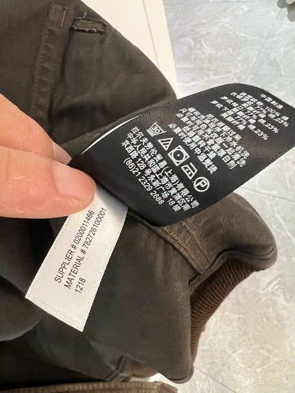 vintage rrl baseball jacket in gray