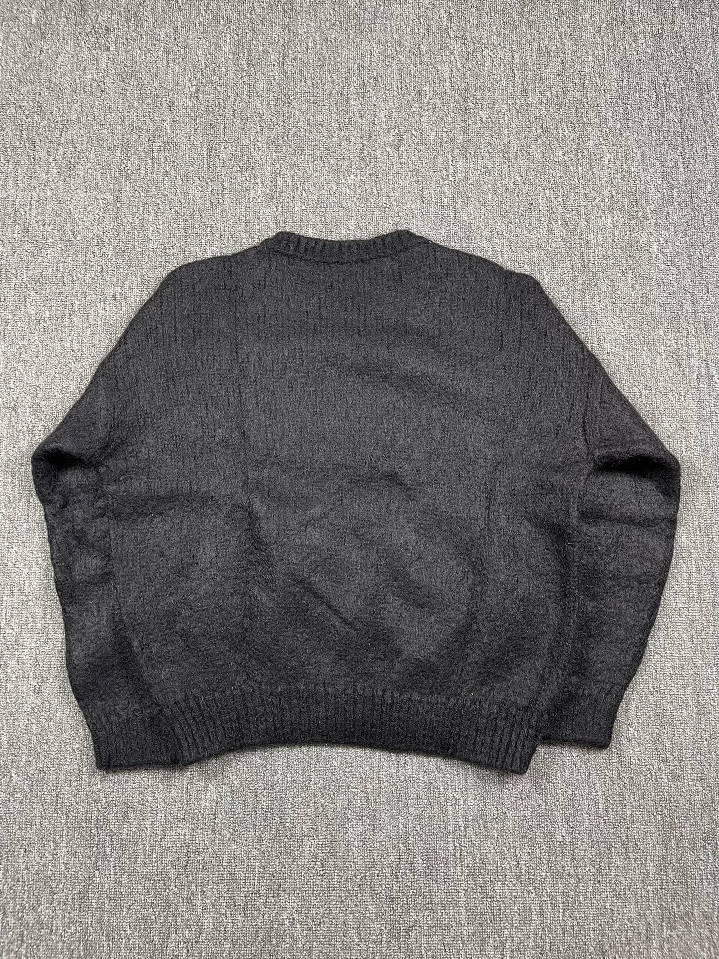 Saint Laurent FW22 Letter Jacquard Crewneck Sweater