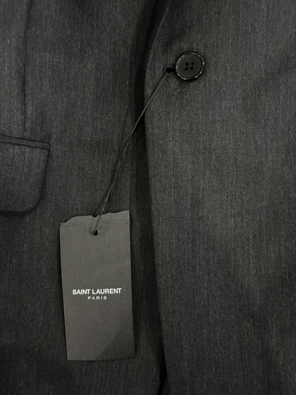 Saint Laurent Structured Dark Gray Blazer