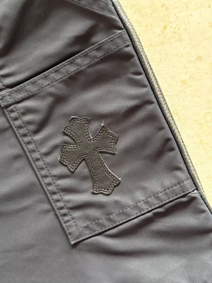 Chrome Hearts Leather Detail Cargo Shorts