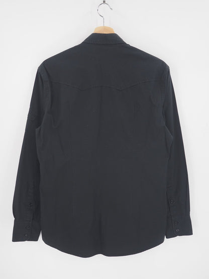 black cotton work shirt from Dolce & Gabbana