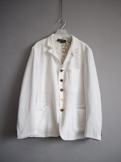 Geoffrey B. Small Antique Button Linen Suit