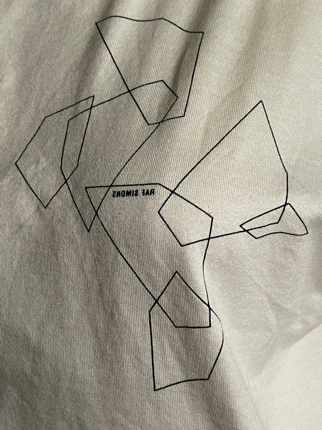 raf simons geometric print short sleeve t-shirt