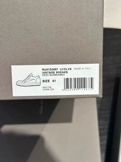 Rick Owens Low-Top White Shoes