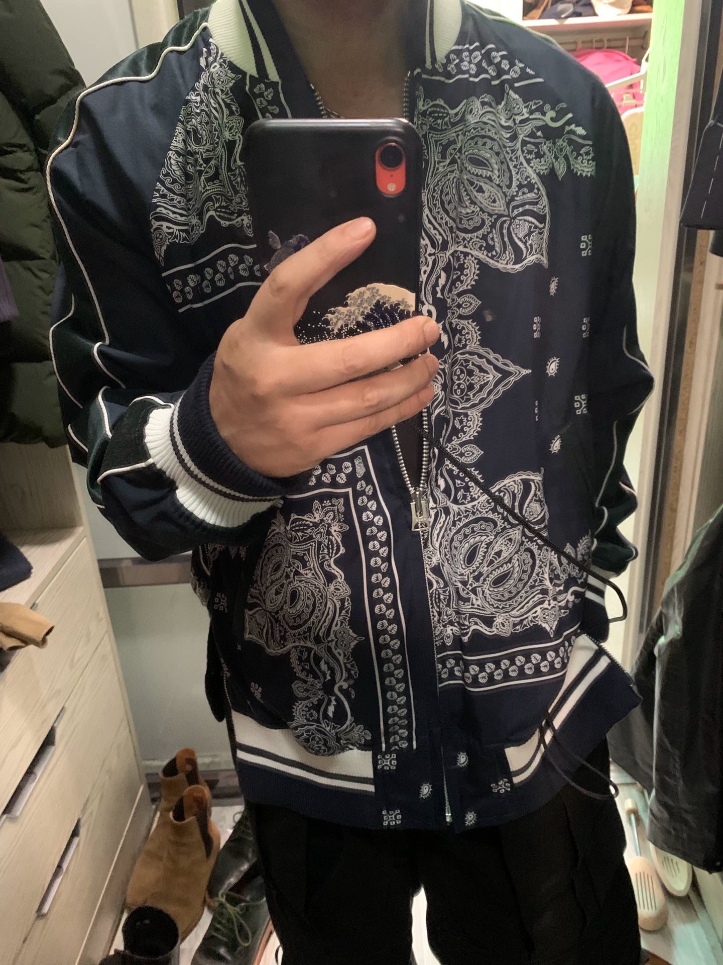 sacai drwoo collaboration jacket size 2