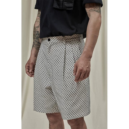 kuon cross sashiko casual shorts