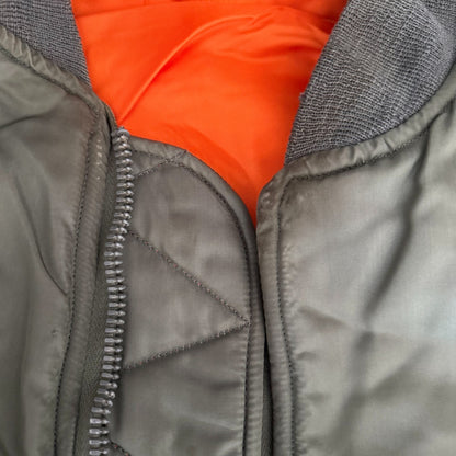 vintage alpha ma-1 bomber flight jacket