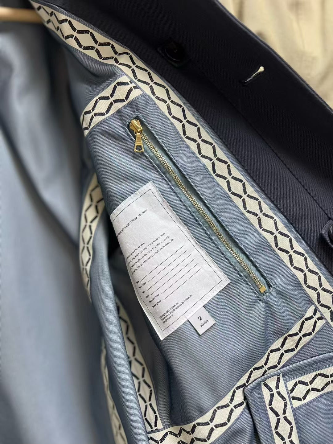 VISVIM Herge Coat 3L GORE-TEX Navy Size 2