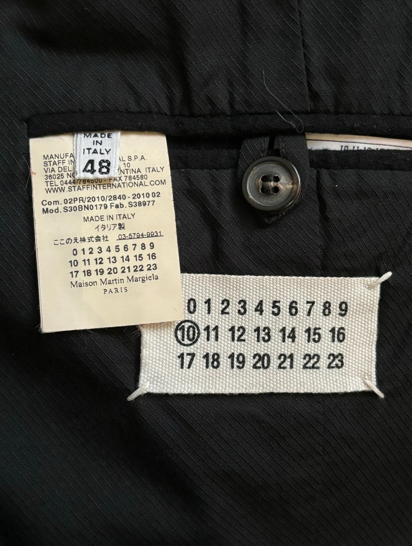 Maison Martin Margiela Collarless Suit Jacket