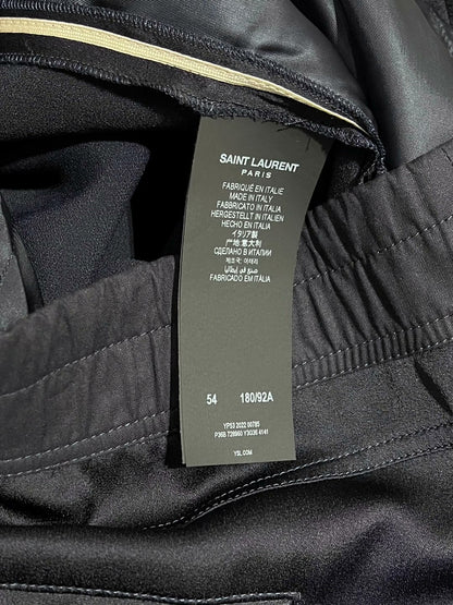 Saint Laurent Black Striped Drawstring Pants