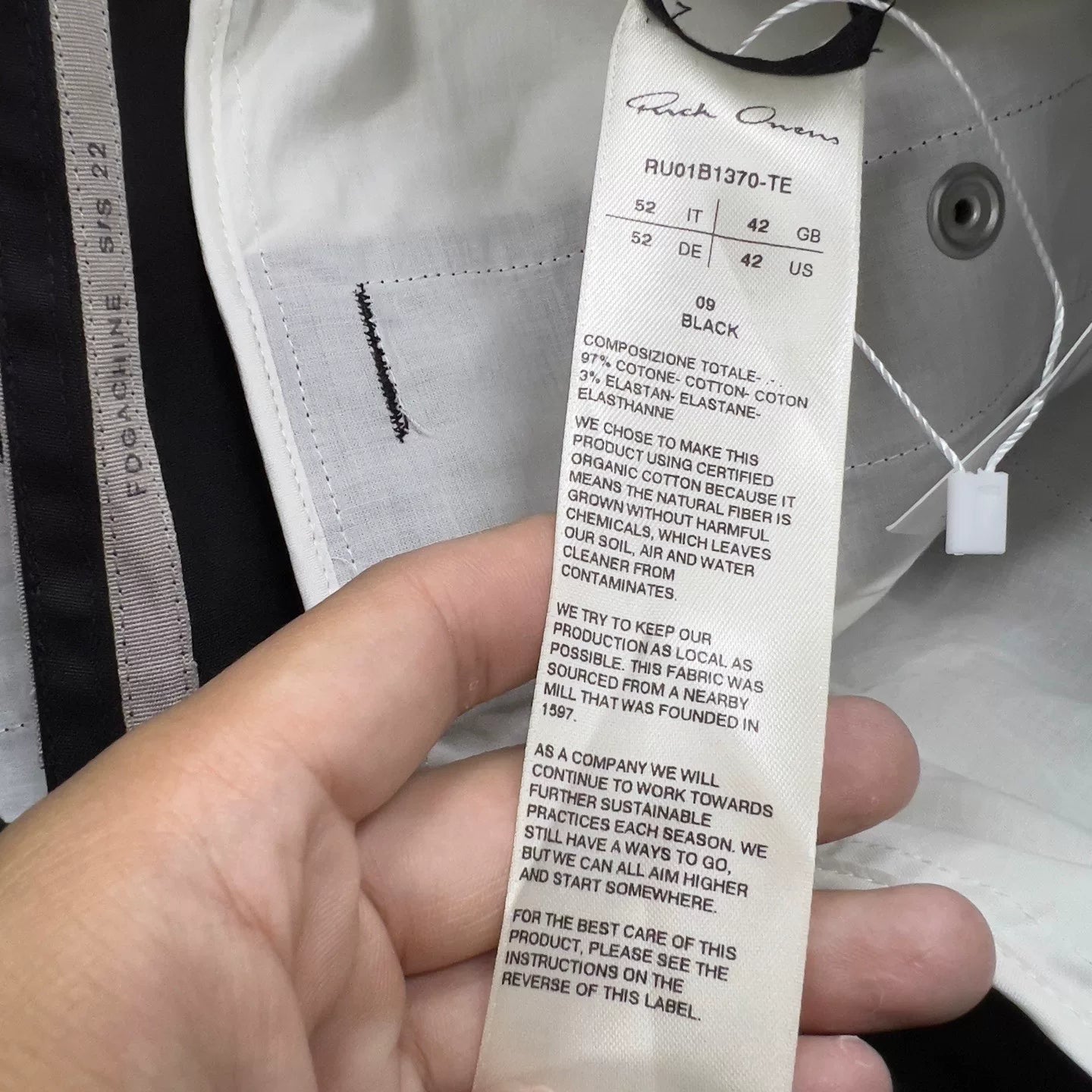 rick owens four zipper cargo pants