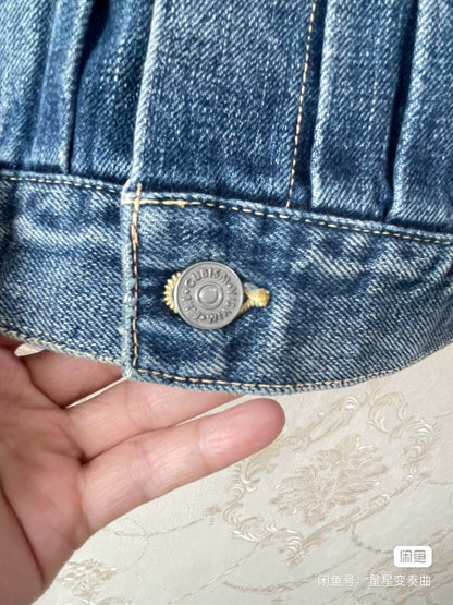VISVIM Snake Skin Blue Denim Jacket
