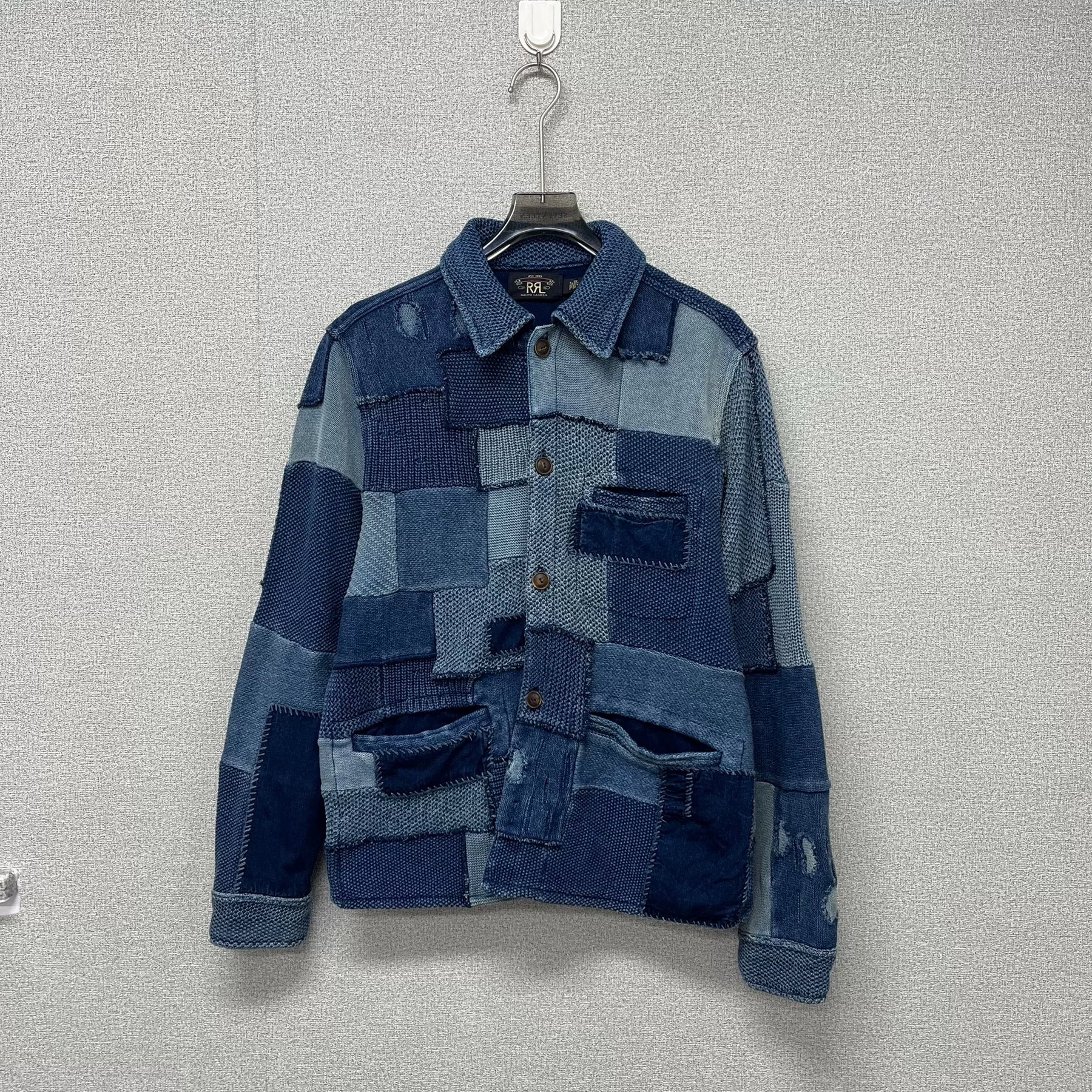 RRL Double RL Patchwork Cotton Linen Jacket