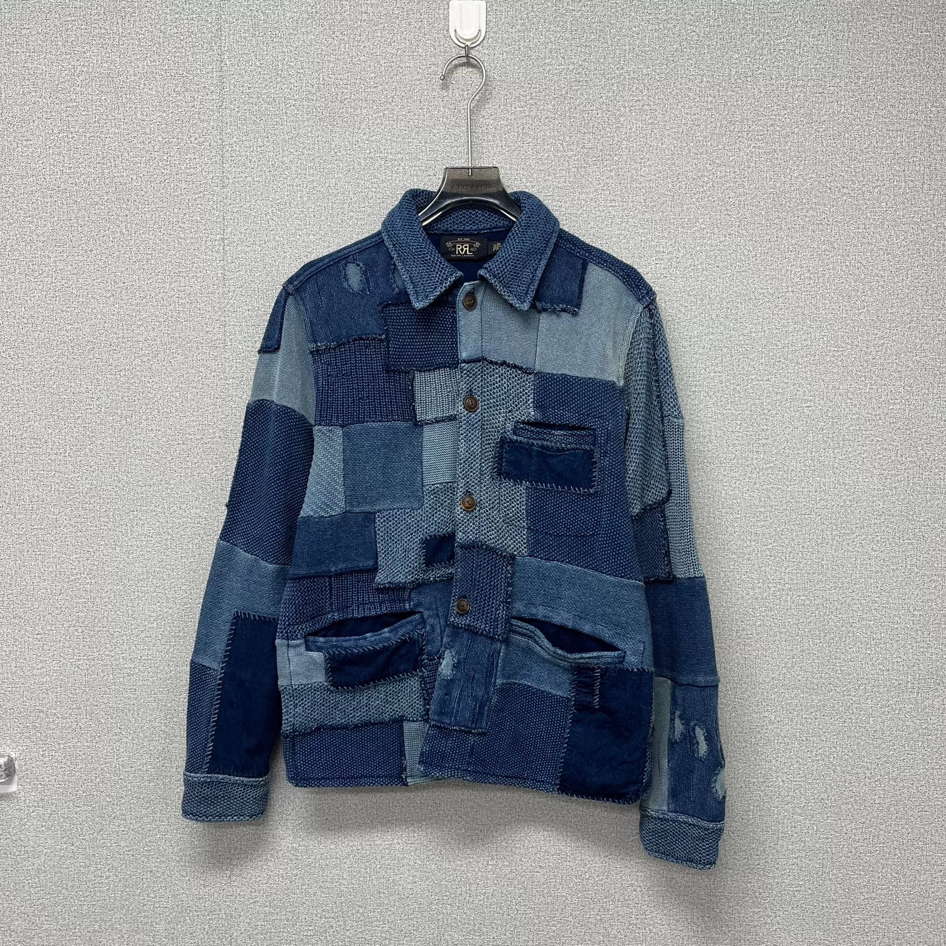 RRL Double RL Patchwork Cotton Linen Jacket