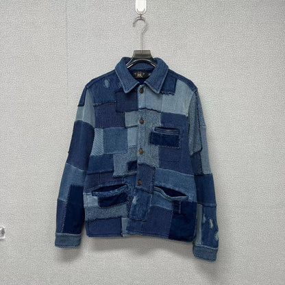 RRL Double RL Patchwork Cotton Linen Jacket