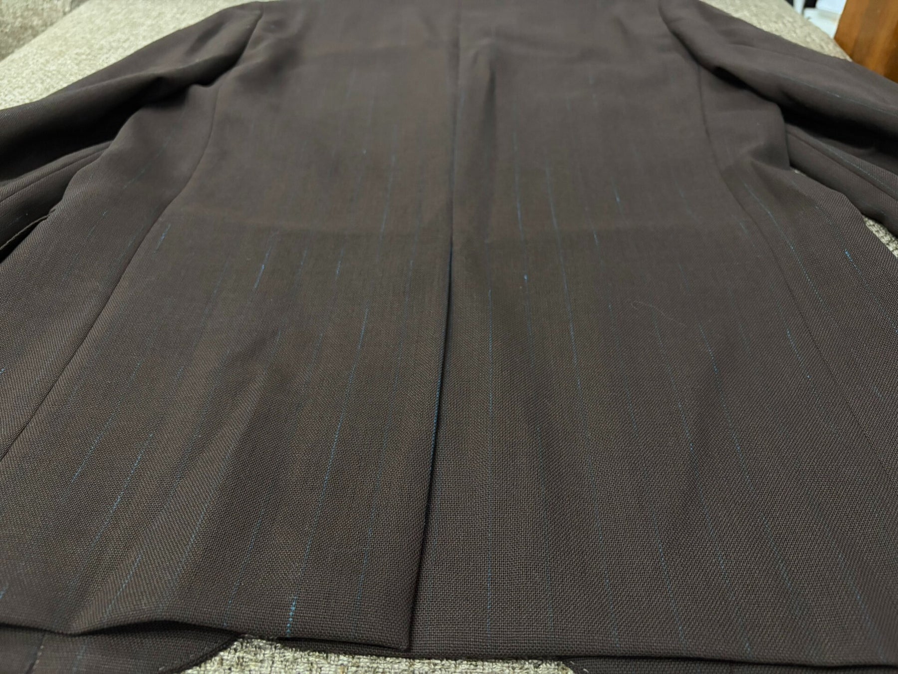 Auralee Strong Twisted Wool Pinstripe Suit