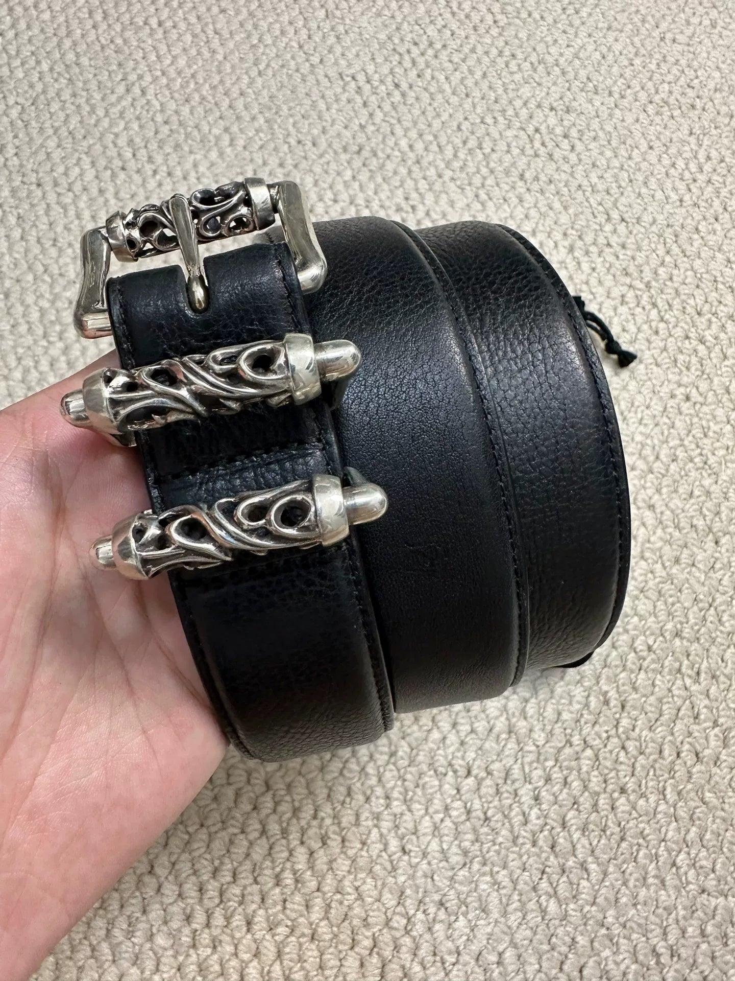 Chrome Hearts Vine Carving Roller Belt