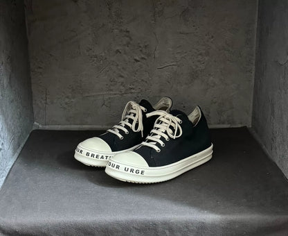 Rick Owens 23 Satin Sole Letter Converse