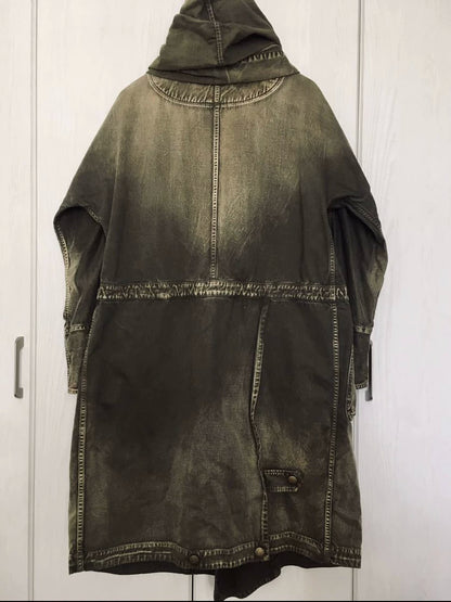 kapital kountry oversized khaki coat